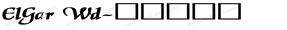 ElGar Wd字体转换